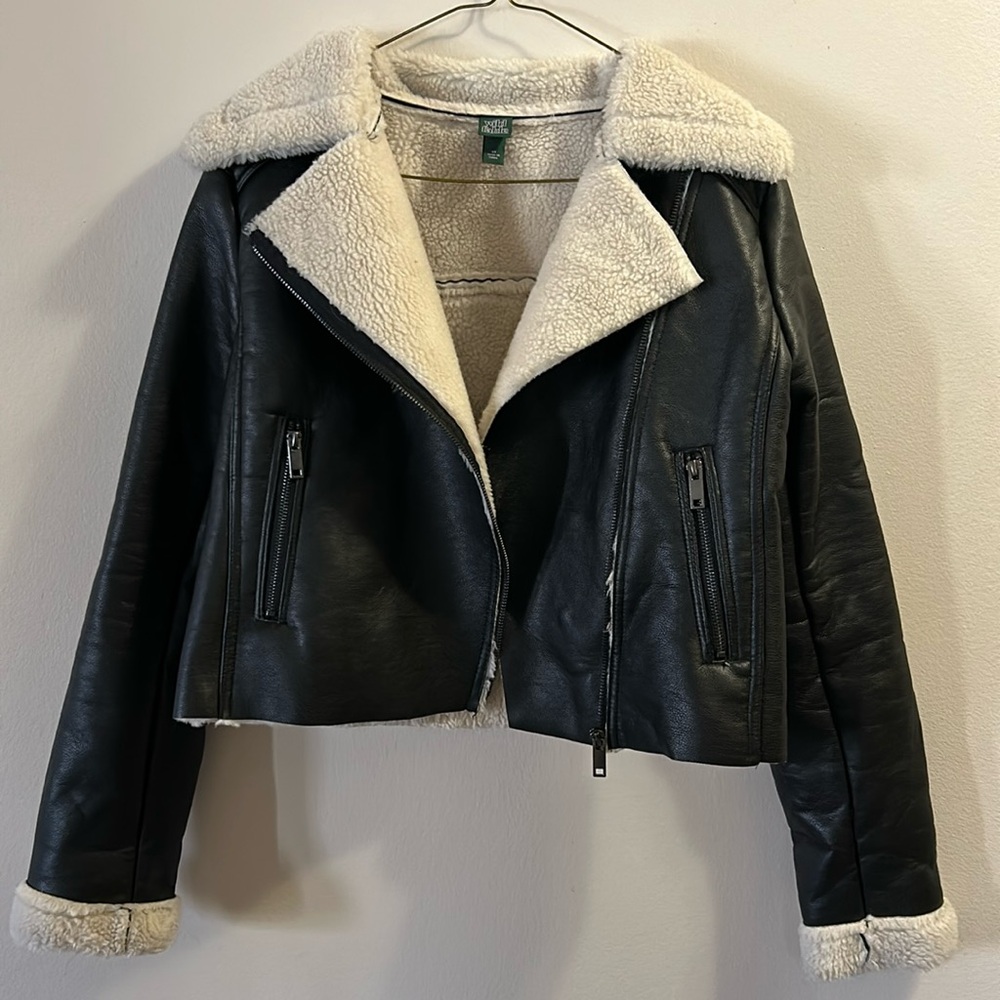 Wild Fable, XS faux leather lined jacket